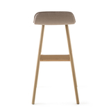 现代简约实木吧椅创意时尚吧台凳北欧休闲家用高脚凳子吧台椅子