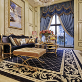 欧式中式美式样板间地毯客厅茶几沙发 卧室床边手工腈纶地毯定制