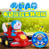 哆啦A梦赛车 机器猫遥控车模 儿童益智充电摇控车玩具2-5岁包邮