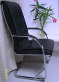 椅子电脑椅特价休闲家用办公椅钢制脚弓形职员椅固定扶手椅网吧椅