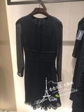 念念法国代购burberry博柏利16新款女褶皱丝质连衣裙45336121