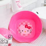 韩国进口正品Hello Kitty 凯蒂猫 塑料盆 洗脸盆 洗面盆 洗漱盆