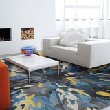 土耳其油彩地毯客厅茶几卧室毯艺术创意时尚现代抽象家用简约现代