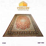 伊朗进口纯手工编织客厅地毯/欧式美式法式古典橙色满铺羊毛块毯