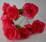 假花玫瑰花束运动会用舞蹈舞台绢花儿童表演演出道具花塑料花批发