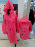 出口日韩正品 时尚成人儿童雨衣 防水风衣 雨衣EVA亲子雨衣 加厚