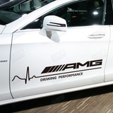 AMG汽车个性反光车身贴 刮痕车门贴纸划痕贴纸拉力赛文字拉花车贴