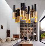设计师北欧ike别墅客厅餐厅后现代简约艺术创意个性LED圆铁艺吊灯