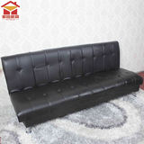 1.8米宜家小户型商铺皮革沙发三人折叠沙发客厅仿皮多功能沙发床