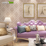 欧式壁纸客厅3d浮雕立体奢华高档仿刺绣米兰婚房温馨简欧卧室墙纸