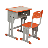 厂家直销中小学生课桌椅双柱加厚可升降学校课桌单人双人课桌批发