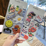韩国个性卡通立体搞怪贴纸怪异手机ipad装饰海绵贴画可爱装饰贴