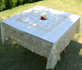 【天天特价】正方形餐桌布艺欧式防水防烫油PVC加厚八仙桌垫台布