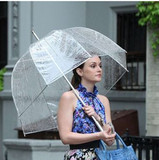 美国绯闻少女泡泡伞加厚拱伞抗风阿波罗透明伞自动蘑菇伞广告雨伞