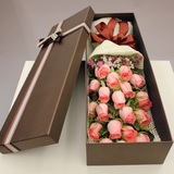北京同城速递19支玫瑰精品礼盒A级玫瑰批发市场直供鲜花