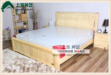 全实木床 新西兰松木床 .1.5 1.8高箱带抽气压双人床卧室家具