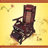 老挝大红酸枝摇椅 仿古中式实木逍遥椅午休躺椅 休闲椅老人椅正品