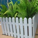 白色塑料围栏栅栏塑料篱笆栅栏装饰实木田园围栏 仿真草坪 包邮