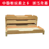幼儿园专用实木床单人床儿童木质樟子松叠放床幼儿园午睡儿童床