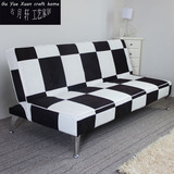 新款布艺可折叠沙发床多功能两用床1.5米1.2米1.8米双人实木沙发
