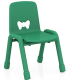 丽莎金属脚塑料靠背儿童椅子幼儿园桌椅换鞋凳宝宝板凳带扶手批发