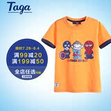 TAGA童装男童夏装T恤2016新款儿童夏季短袖中大童休闲T恤上衣