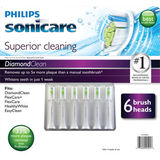 美国代购—Philips Sonicare Diamond钻石系列健康电动牙刷头6只