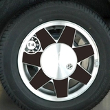 大众新桑塔纳轮毂贴 新款桑塔纳 专用轮毂碳纤维贴纸 改装 装饰贴
