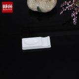 白色仿瓷筷子托筷子架日式密胺美耐皿塑料筷托筷架两用勺筷餐具座