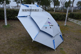 包邮铝加固双层黑胶钓鱼伞2.4米双弯万向防雨防晒垂钓伞渔具