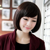 时尚女士假发套 短发 波波头蘑菇头  学生短发 斜刘海 BOBO头假发