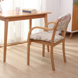 实木餐椅休闲椅实木椅子现代简约靠背椅书桌椅子宜家办公椅扶手椅