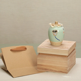 日式桐木茶盒装环保实木茶叶木盒子通用30-50克小茶罐通用批发