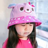 澄子家女童装 2016春夏款 外贸儿童宝宝全棉小兔耳朵盆帽遮阳帽