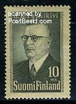 芬兰1947年发行人物邮票总统雕刻版1全dxo
