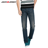 JackJones杰克琼斯男弹力修身直筒牛仔裤C|215132032