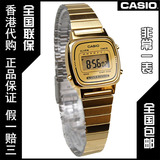 香港代购正品卡西欧时尚女表 复古金色女士电子手表LA-670WGA-1DF