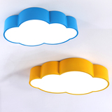 彩色儿童卧室LED吸顶灯现代简约客厅大气创意个性云朵幼儿园灯