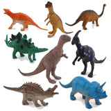 奥斯尼恐龙 8个装中小号仿真静态动物模型恐龙套装玩偶塑胶玩具