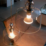 简约现代Loft餐厅吧台北欧美式乡村工业风创意单头玻璃小铃铛吊灯