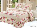 欧式外贸原单纯棉绗缝床盖三件套衍缝夏凉被床单夹棉床罩床上用品