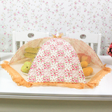 特价大中小号高档蕾丝布艺折叠圆形饭菜罩餐桌防苍蝇食物罩水果罩