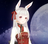 银灰色 造型假发 奇迹暖暖月宫蟾兔女装古装汉服cosplay月兔玉兔