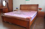 特价全实木海棠木双人床1.8米1.5米卧室家具婚床厚重款新富源家居