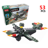 军事部队飞机儿童组装战斗机兼容乐高积木拼装益智玩具6-12岁3