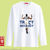 [归零]2016春秋长袖男女款T恤CBA篮球麦迪麦蒂T-MAC退役纪念包邮