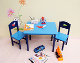特价包邮木制儿童桌椅学习桌卡通儿童桌宝宝吃饭游戏桌椅套装中号