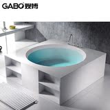 观博GBY6051 1.7米独立式浴缸 精工人造石/人造陶瓷浴缸