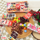 日本进口零食品明治5宝巧克力豆什锦巧克力豆迷你小盒装