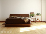 尚家尚美：日式家具丨北欧风格丨白橡床双人1.5米1.8米床，木蜡油